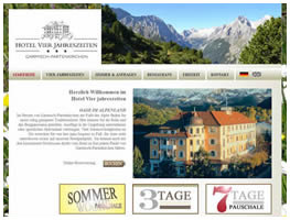 Internetseite Hotel Vier Jahreszeiten GP